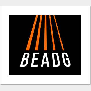 Bass Player Gift - BEADG 5 String Bass Guitar Perspective Posters and Art